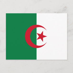 CARTE POSTALE DRAPEAU D'ALGÉRIE