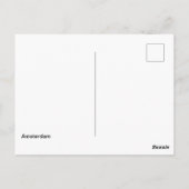 Carte Postale Drapeau d'Amsterdam (Dos)