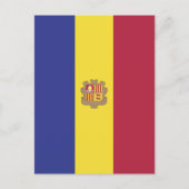 Carte Postale drapeau d'Andorre (Devant)