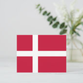 Carte postale Drapeau Danemark (danois) (Debout devant)