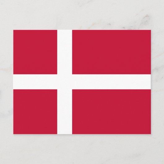 Carte postale Drapeau Danemark (danois) (Devant)