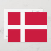 Carte Postale Drapeau Danemark DK (Devant / Derrière)