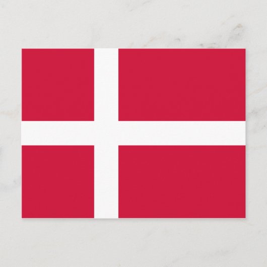 Carte Postale Drapeau Danemark DK (Devant)