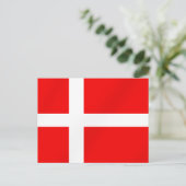 Carte Postale Drapeau danois pour Danois (Debout devant)