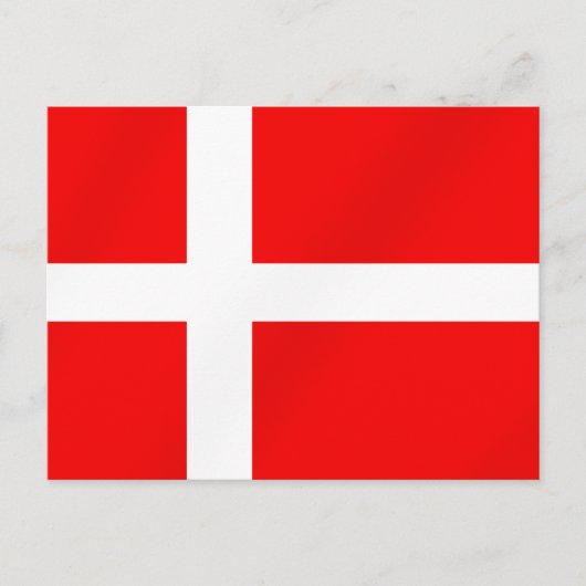 Carte Postale Drapeau danois pour Danois (Devant)