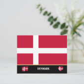 Carte Postale Drapeau danois & voyage au Danemark / Danemark (Debout devant)