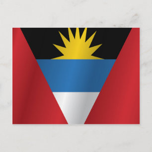 Carte Postale Drapeau d'Antigua-et-Barbuda