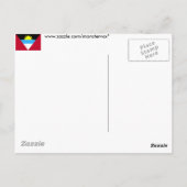 Carte Postale Drapeau d'Antigua-et-Barbuda (Dos)