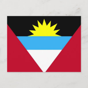 Carte Postale Drapeau d'Antigua-et-Barbuda