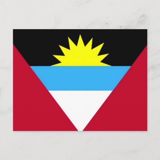 Carte Postale Drapeau d'Antigua-et-Barbuda (Devant)