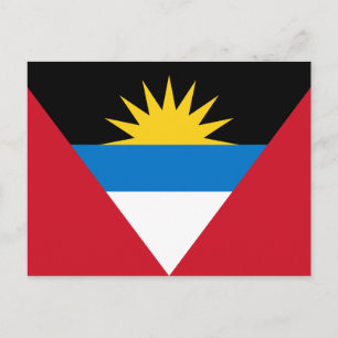 Carte Postale Drapeau d'Antigua-et-Barbuda