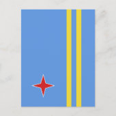 Carte Postale Drapeau d'Aruba (Devant)