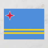 Carte Postale Drapeau d'Aruba (Devant)