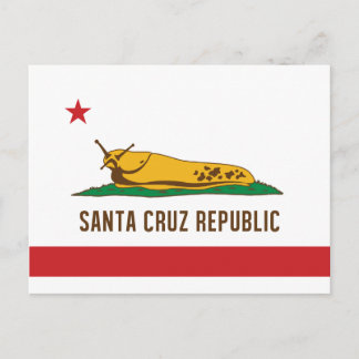 Carte Postale Drapeau de banane de la République de père Noël Cr