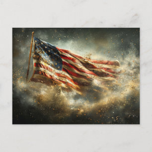 Carte Postale Drapeau de bataille américain