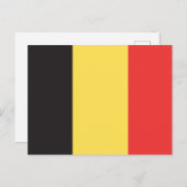 Carte Postale Drapeau de Belgique (Devant / Derrière)