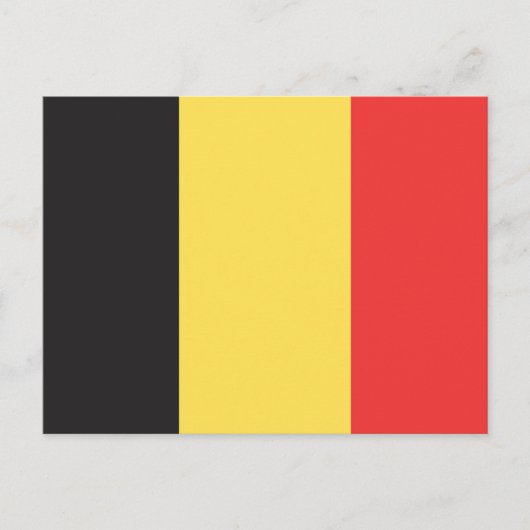Carte Postale Drapeau de Belgique (Devant)