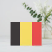 Carte Postale Drapeau de Belgique (Debout devant)