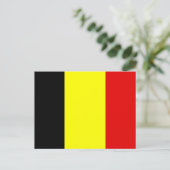 Carte Postale Drapeau de Belgique (Debout devant)