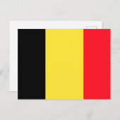 Carte Postale Drapeau de Belgique (Devant / Derrière)