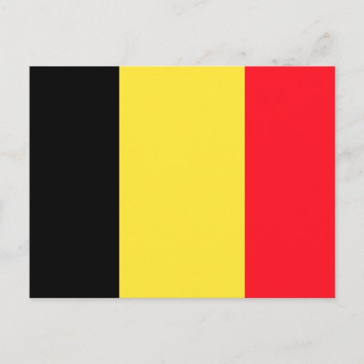 Carte Postale Drapeau de Belgique (Devant)