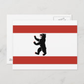 Carte Postale Drapeau de Berlin (Devant / Derrière)