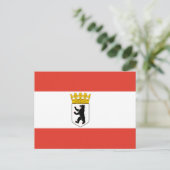 Carte postale Drapeau de Berlin Invitation (Debout devant)