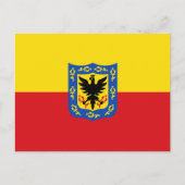 Carte Postale Drapeau de Bogota, Colombie (Devant)