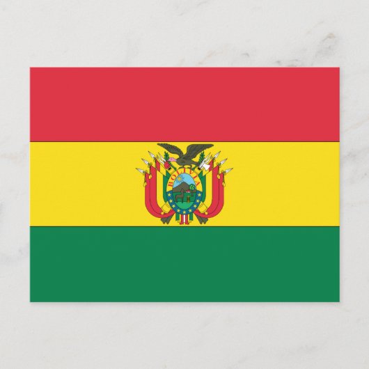 Carte Postale Drapeau de Bolivie (Devant)