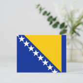 Carte postale Drapeau de Bosnie-Herzégovine (Debout devant)