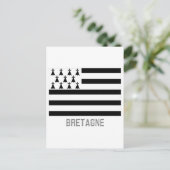 Carte Postale Drapeau de Bretagne avec nom (Debout devant)