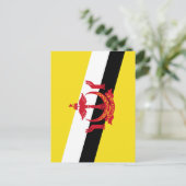 Carte Postale Drapeau de Brunei (Debout devant)