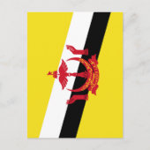 Carte Postale Drapeau de Brunei (Devant)