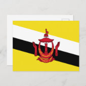 Carte Postale Drapeau de Brunei (Devant / Derrière)