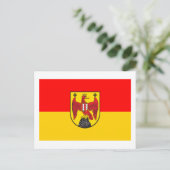 Carte Postale Drapeau de Burgenland, Autriche (Debout devant)