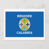 Carte Postale Drapeau de Calabre (Devant)