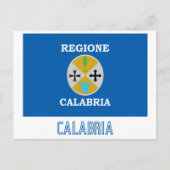 Carte Postale Drapeau de Calabre avec nom (Devant)