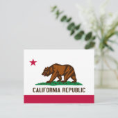 Carte Postale Drapeau de Californie (Debout devant)