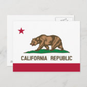 Carte Postale Drapeau de Californie (Devant / Derrière)