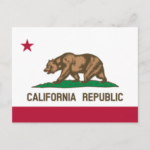 Carte Postale Drapeau de Californie