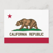 Carte Postale Drapeau de Californie (Devant)