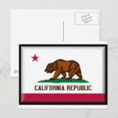 Carte Postale Drapeau de Californie (Devant / Derrière)