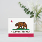 Carte Postale Drapeau de Californie (Debout devant)