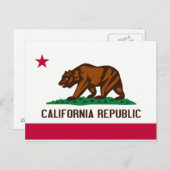 Carte Postale Drapeau de Californie (Devant / Derrière)