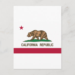 Carte Postale Drapeau de Californie