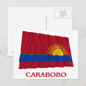 Carte Postale Drapeau de carabobo avec nom (Devant / Derrière)