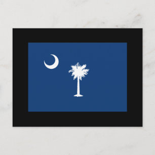 CARTE POSTALE DRAPEAU DE CAROLINA SUD