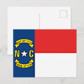 Carte Postale Drapeau de Caroline du Nord (Devant / Derrière)