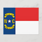 Carte Postale Drapeau de Caroline du Nord (Devant)