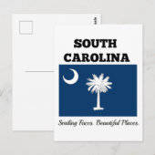 Carte Postale Drapeau de Caroline du Sud (Devant / Derrière)